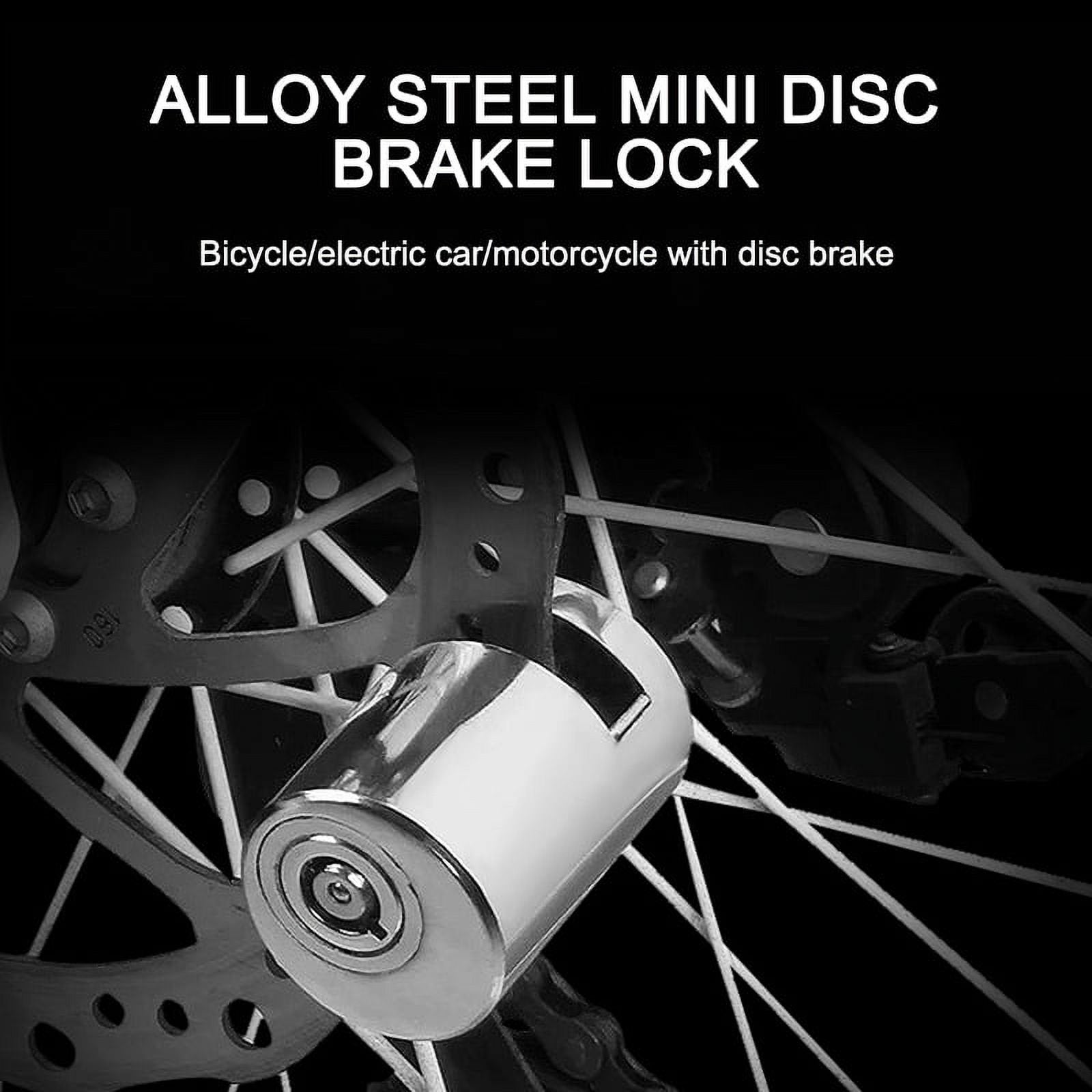 Motorcycle and Bicycle Anti-Theft Disc Brake Lock