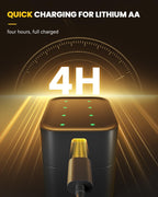 Flash Sale ! Almost Gone- Charging Compartment - Rechargeable Aa/Aaa Lithium Battery