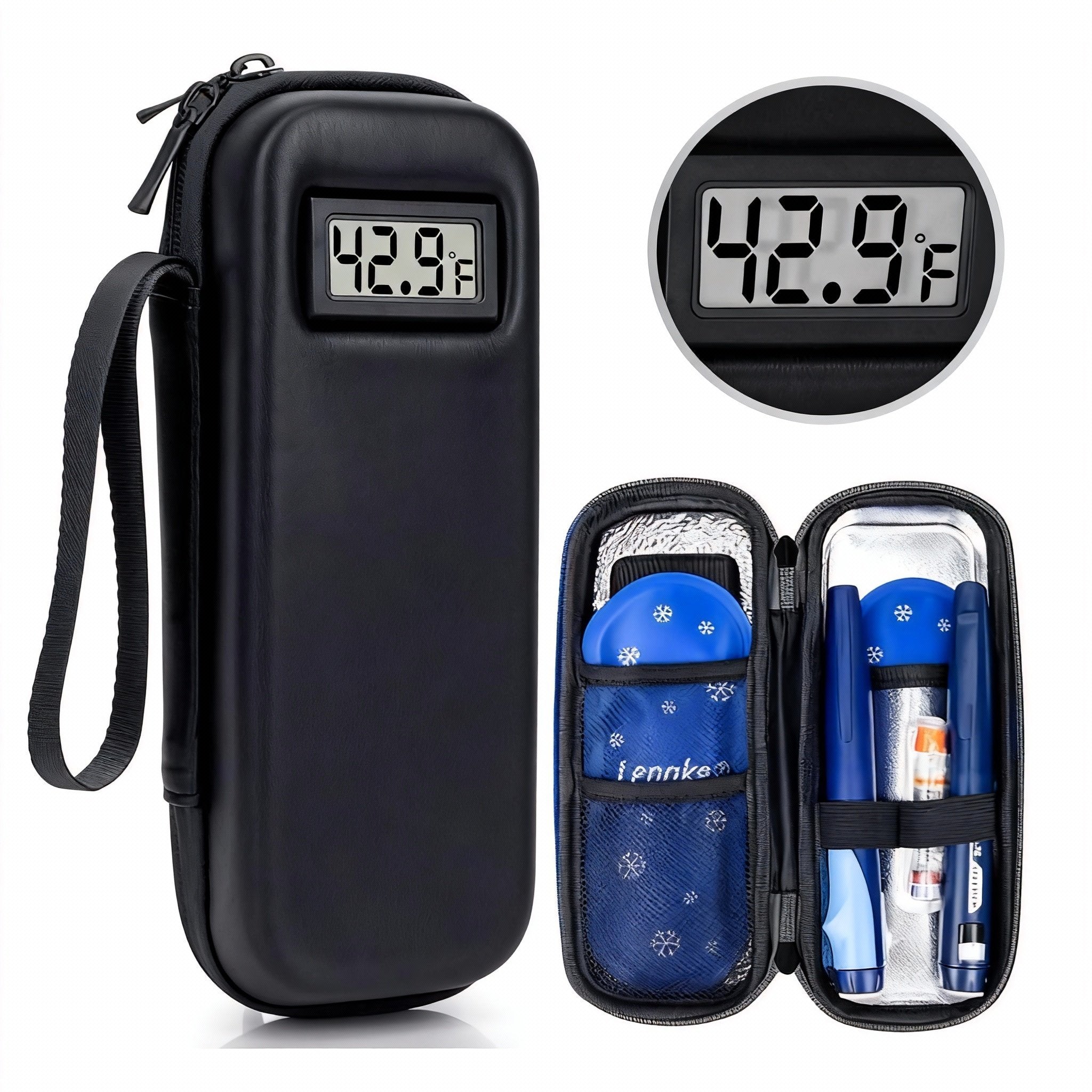 Flash Sale -- Insulin Cooler Travel Case with Temperature Display