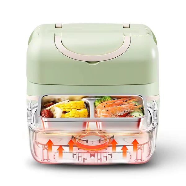 1.2L Portable Electric Lunch Box with Double-Layer