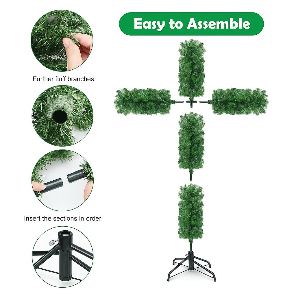 Handmade Illuminated Christmas Cross – A Symbol of Light & Hope
