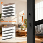 Adjustable 5-Tier Shoe Rack: Tidy Your Entryway in Style