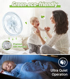 New for 2-in-1 Mute Adjustable Fan Light with Remote Control