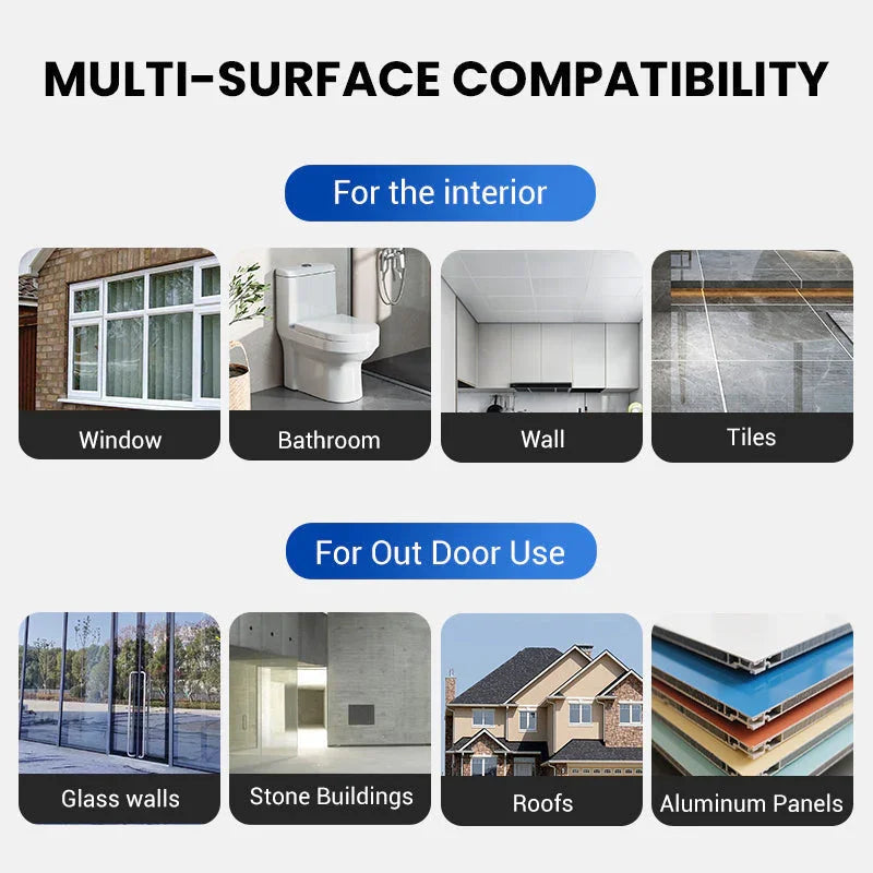 Instant Leak Repair Spray Seals Cracks & Gaps in 5 Minutes, Waterproof & Flexible for Pipes/Roofs