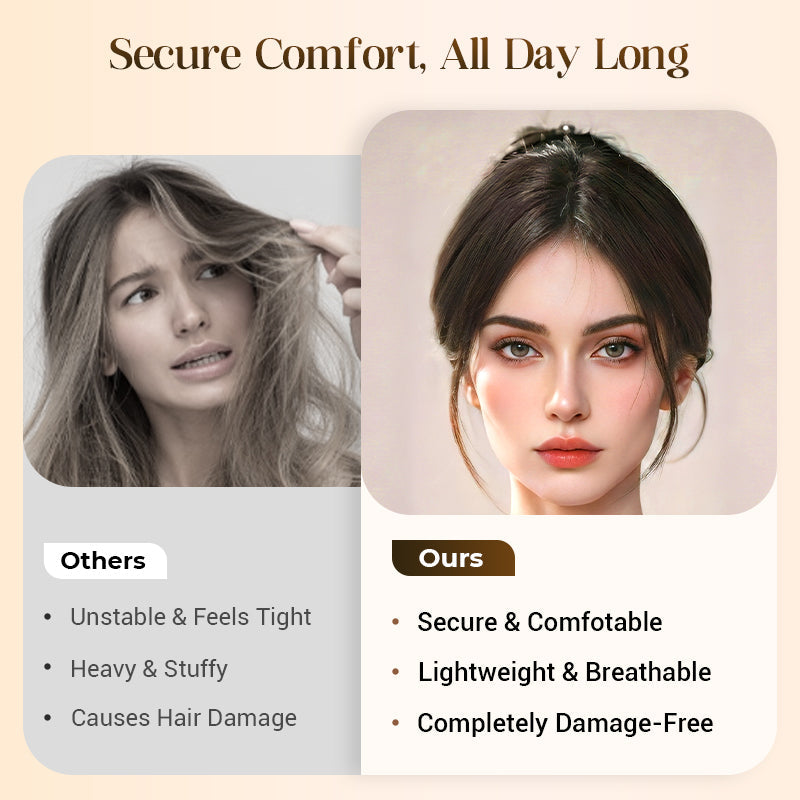 Offer Partial Bangs Hair Piece