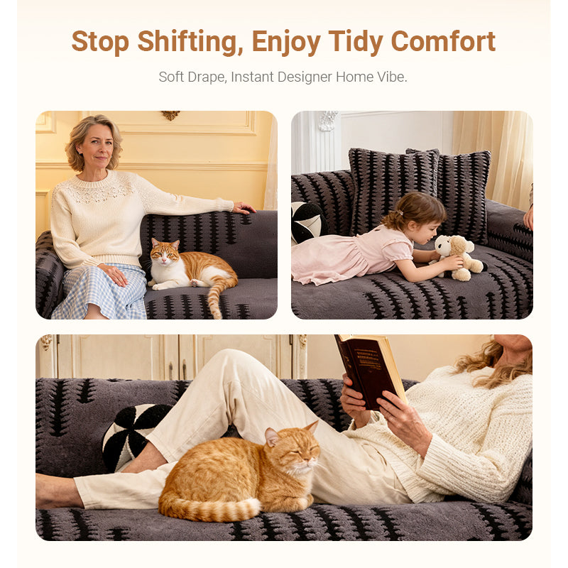 Christmas Early Bird Special Offer Soft Plush Non-Slip Couch Cover