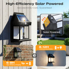 SOLAR WALL LIGHT - Motion Sensor & Weatherproof