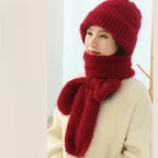 Winter Versatile Knitted Hooded Scarf for Women