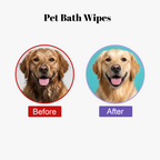 Pet Cleaning Glove Wipes: No-Rinse Waterless Bath