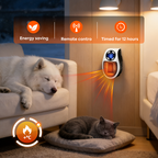 Wall Outlet Space Heater with LED Display