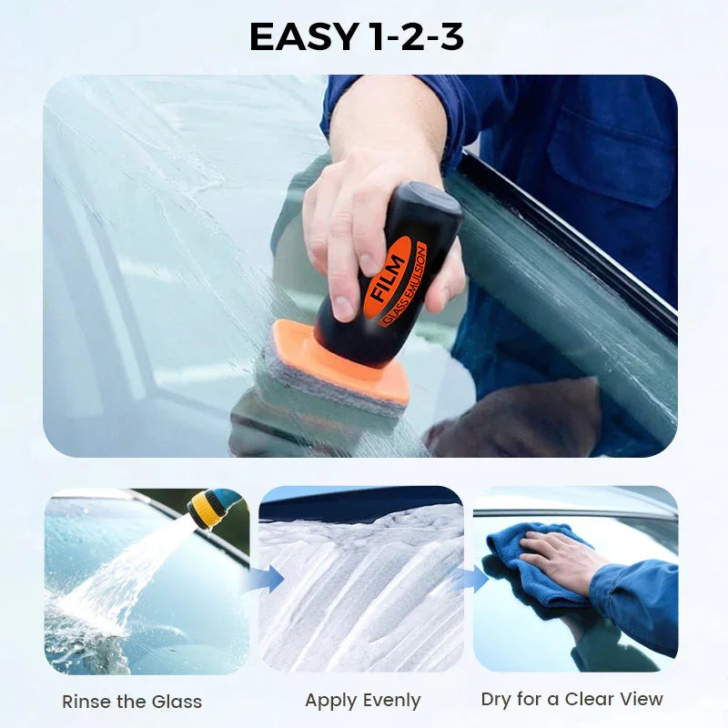 Auto Glass Oil Film Cleaner – Streak-Free Cleaning, Scratch-Safe Formula & Easy Application