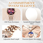 Fashionable Diamond Moon Star Watch for Women