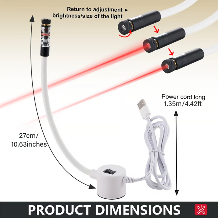 NOW! Magnetic Quilting Light for Sewing – Flexible Gooseneck, Bright LED & Easy Positioning