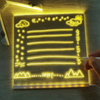 Christmas LED Note Board Buy 1 Get 7 Colour Pens For Free