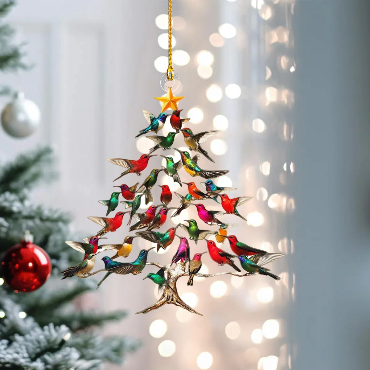 New Release Hummingbird Christmas Ornament