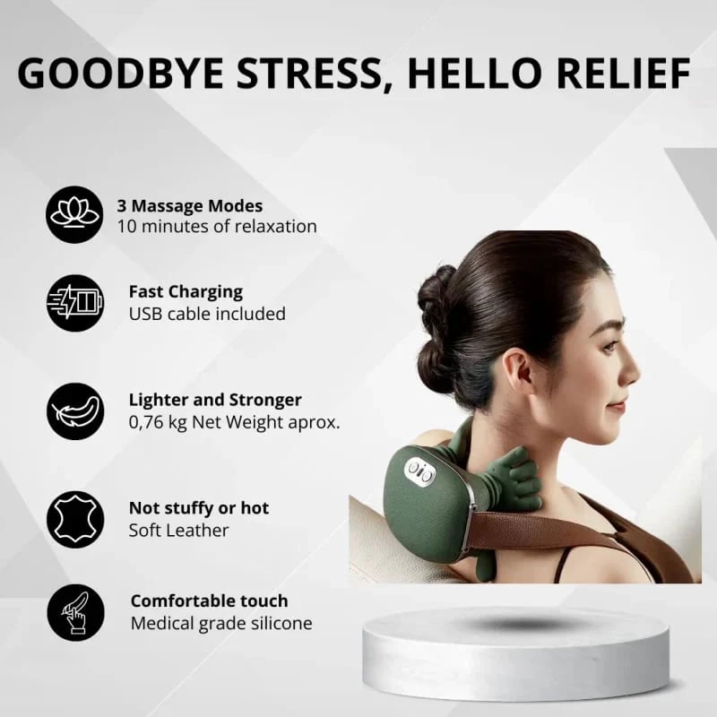 Christmas 3D Shiatsu Neck Massager + Heat