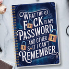 Funny Password Notebook- Spiral Bound