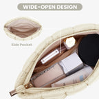 Solid Color Quilted Design Clutch
