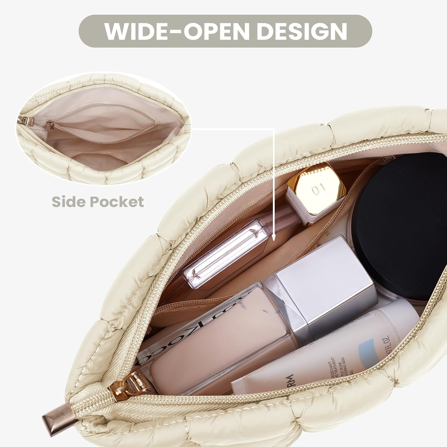 Solid Color Quilted Design Clutch