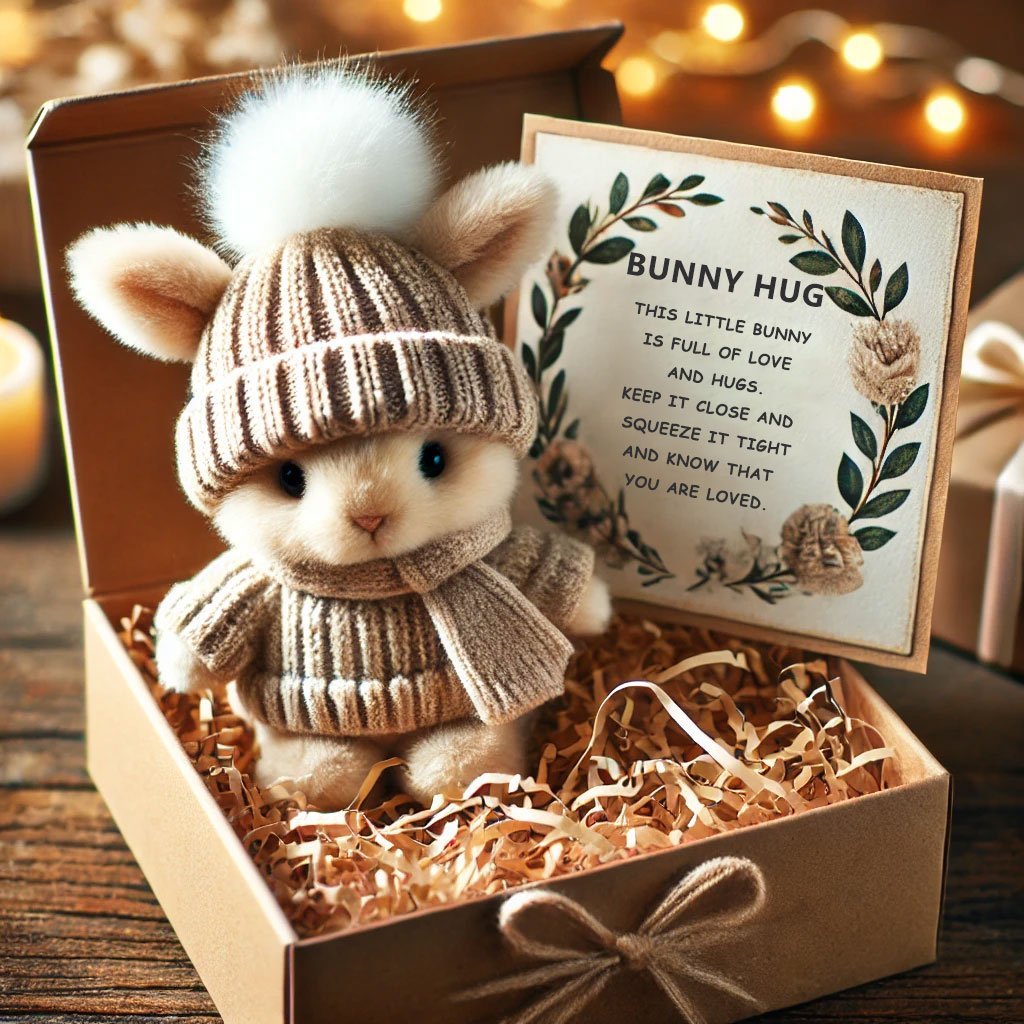 Special Sale Handmade Mini Bunny Hug Cute Easter Gift