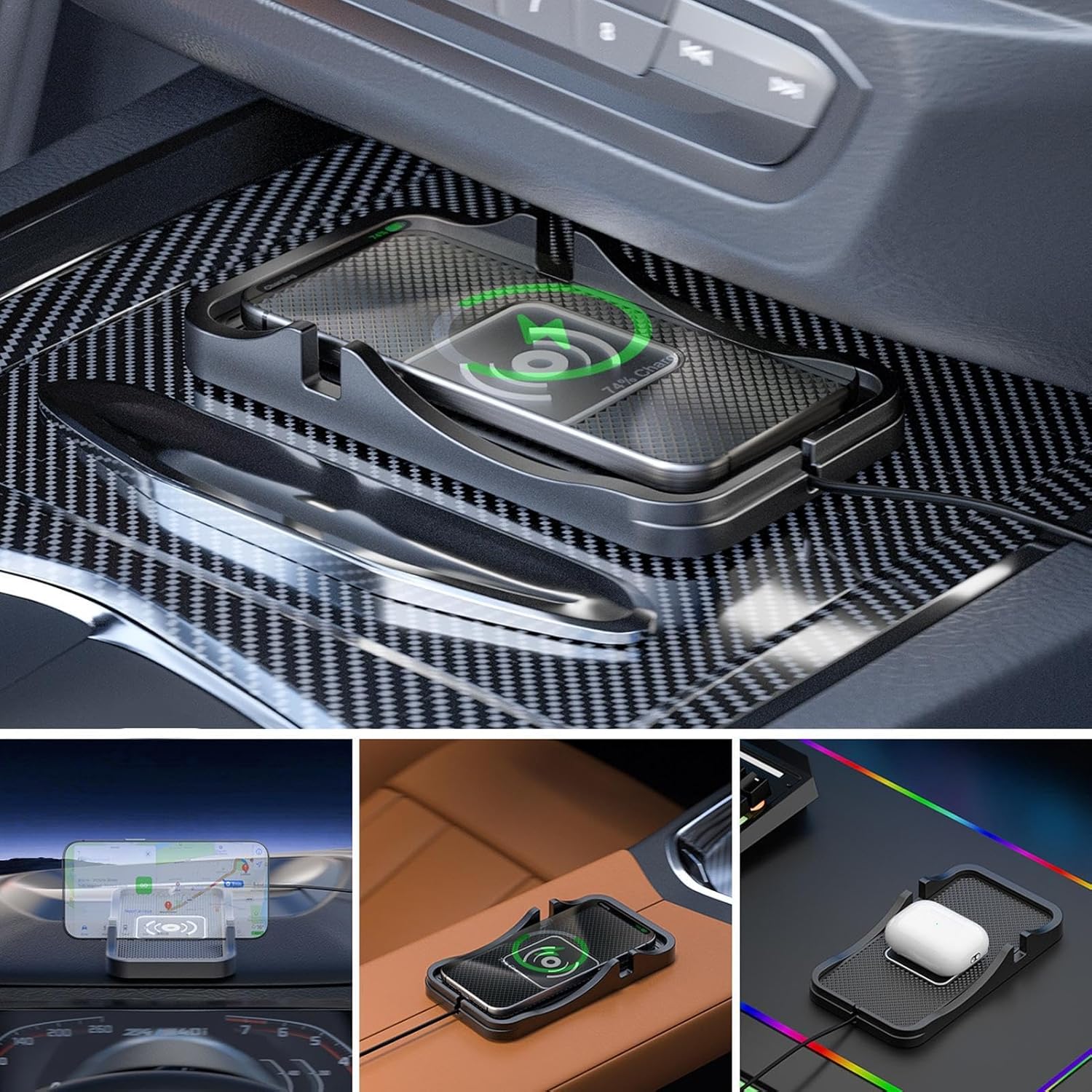 Fast & Easy 15W Wireless Car Charger