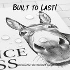 Funny Bathroom Wall Art - "Nice Ass" Donkey Print