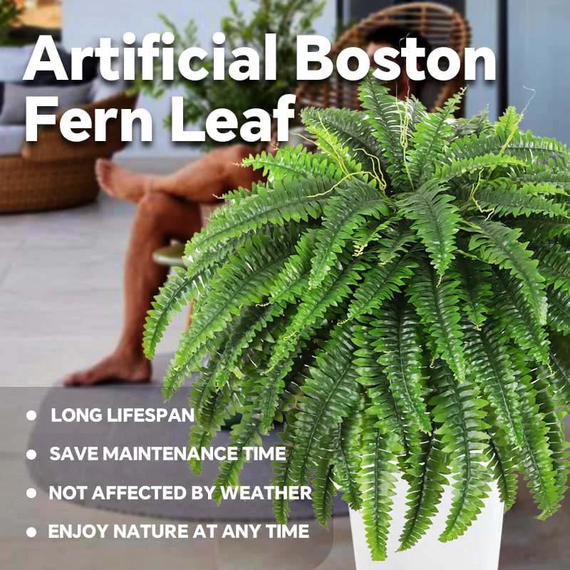 UV Resistant Lifelike Artificial Boston Fern