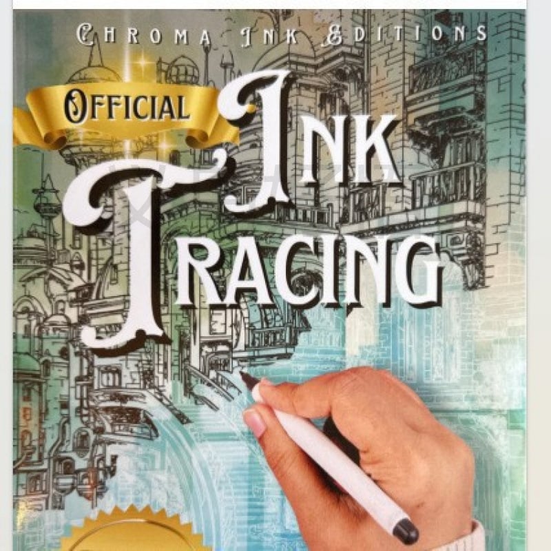 Ink Tracing Coloring Book - For Beginners & Stress Relief