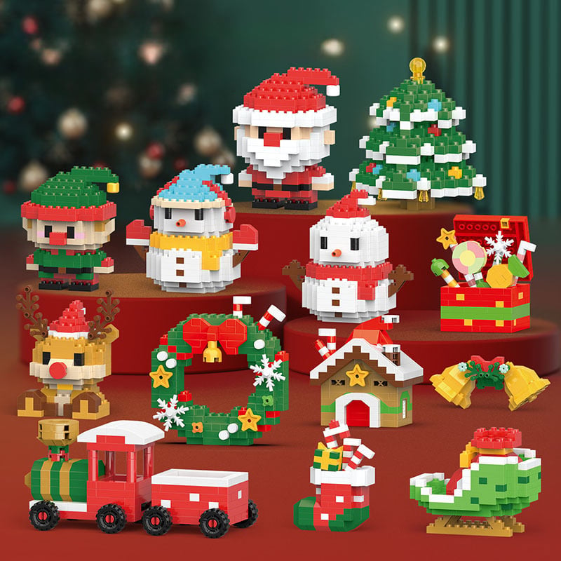 Santa Claus Design Building Blocks Toy