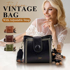 Leather Vintage Fashion Bag with Adjustable Wider Shoulder Strap