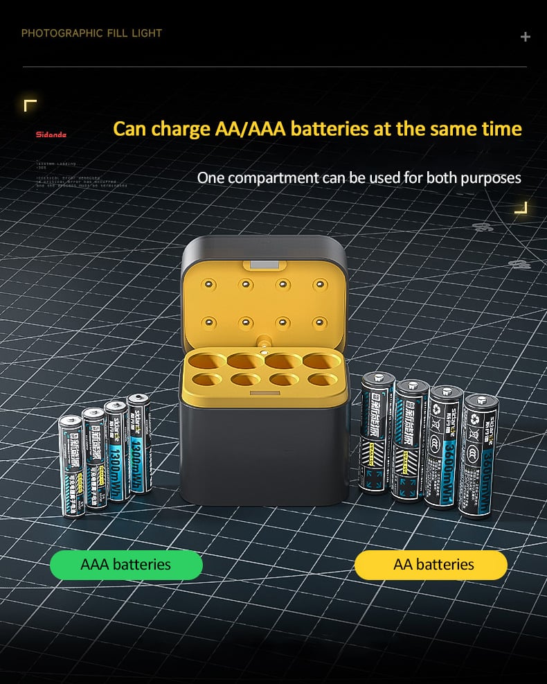 Flash Sale ! Almost Gone- Charging Compartment - Rechargeable Aa/Aaa Lithium Battery