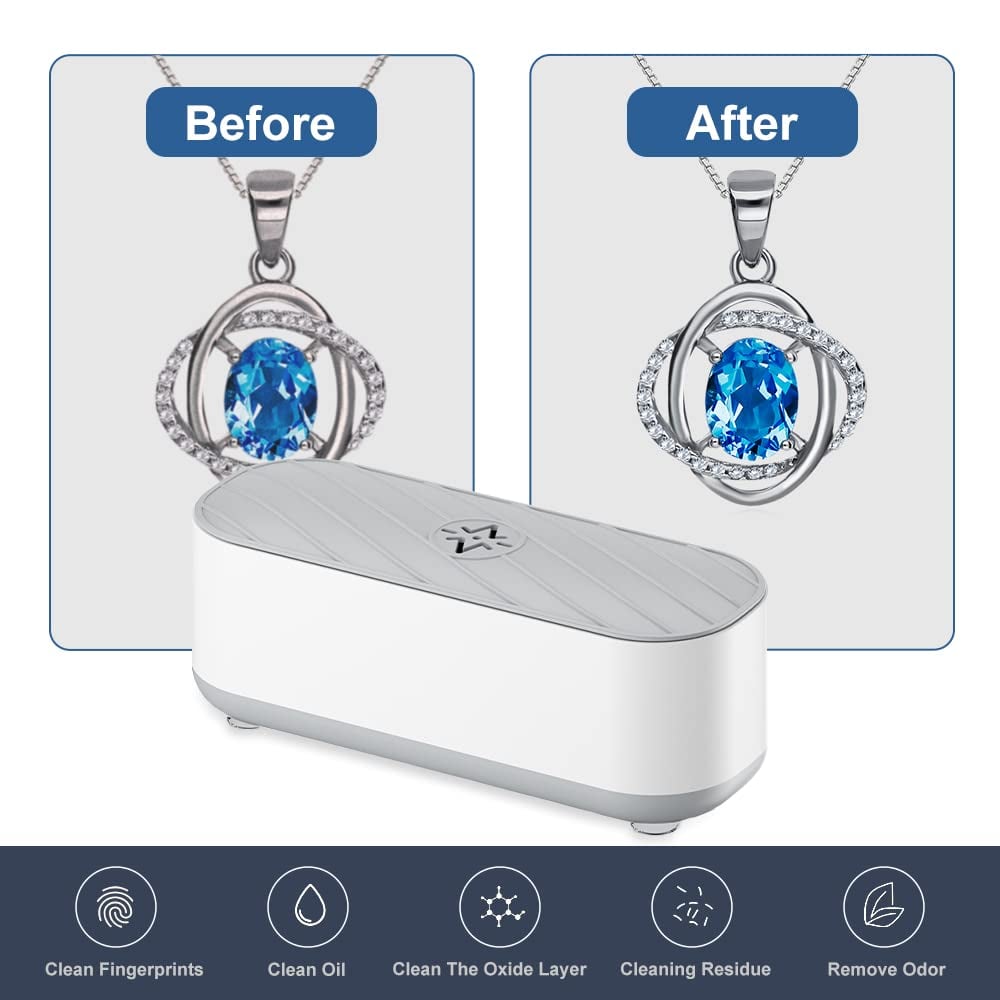 Hot Products Portable ultrasonic jewelry cleaner suitable for all jewelry and eyeglasses