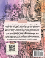 Ink Tracing Coloring Book - For Beginners & Stress Relief