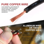 18 AWG Waterproof Male/Female Electrical Connectors—Suitable for truck, motorcycle, marine, and other wire connections