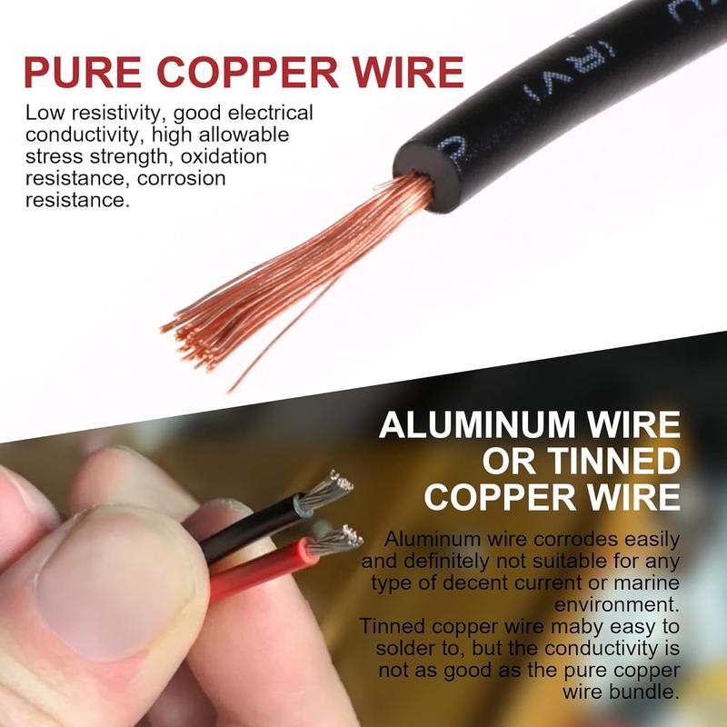 18 AWG Waterproof Male/Female Electrical Connectors—Suitable for truck, motorcycle, marine, and other wire connections