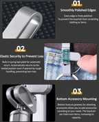 Titanium Alloy Magnetic Keychain - Anti-Lost Quick-Release Key Ring