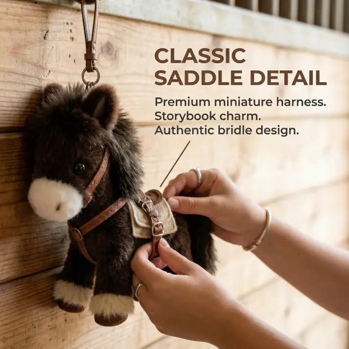 Plush Pony Bag Charm and Keychain