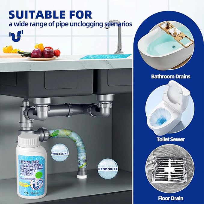 Sale - Powerful Pipe Dredging Agent for Kitchen and Toilet Pipelines