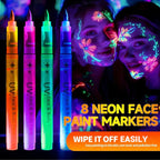 New Year Special Deals ! UV Glow Face and Body Paint Markers Set