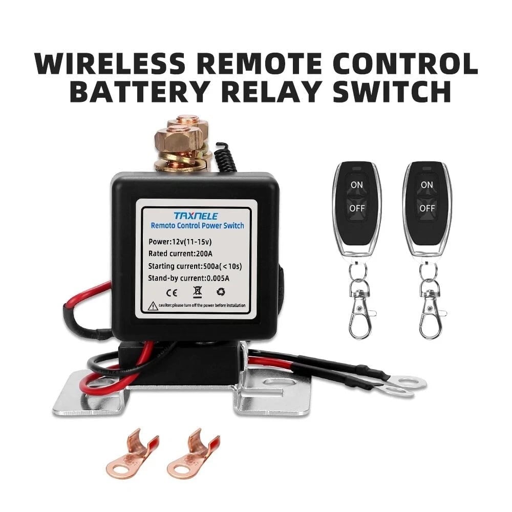 WIRELESS REMOTE CONTROL BATTERY RELAY SWITCH