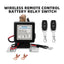 WIRELESS REMOTE CONTROL BATTERY RELAY SWITCH