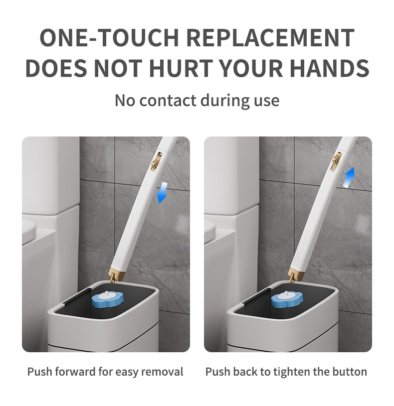 Disposable Replacement Wall-Mounted Innovative Toilet Brush Set