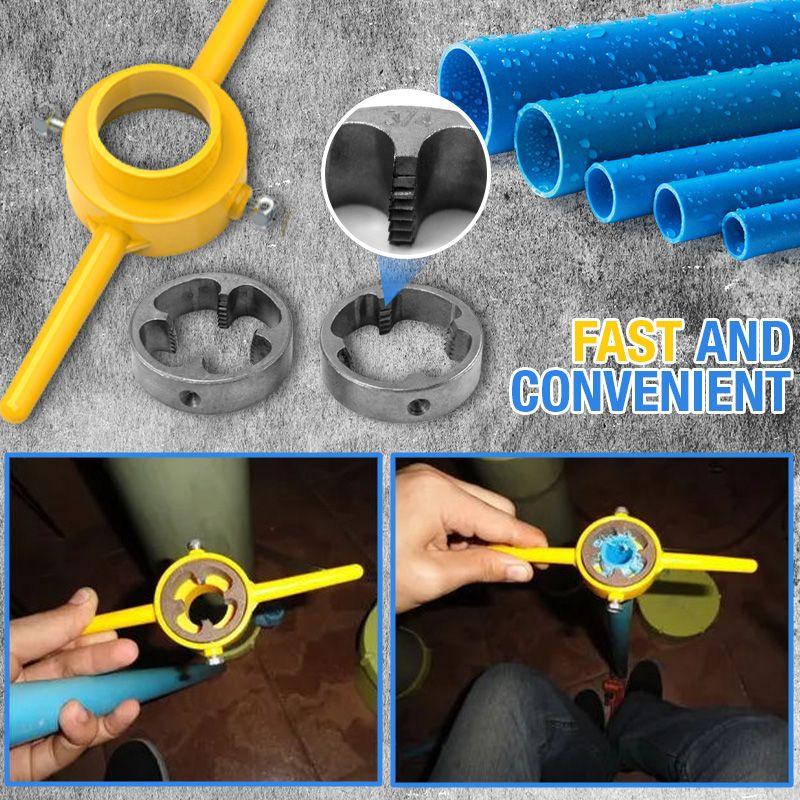 Sale 50% 6PCS Plastic Pipe Thread Die Kit