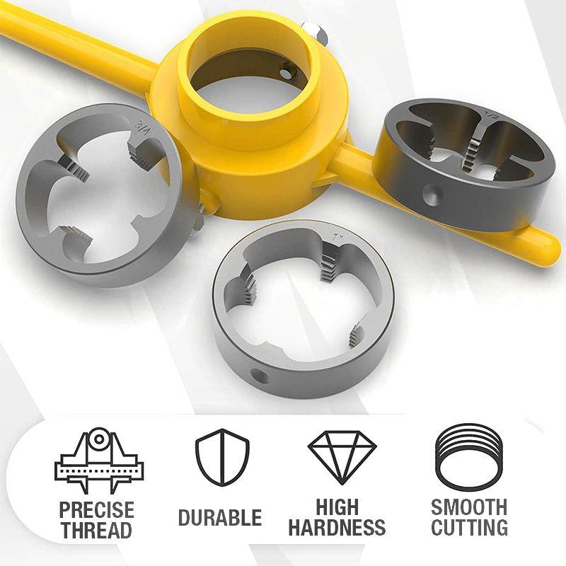 Sale 50% 6PCS Plastic Pipe Thread Die Kit