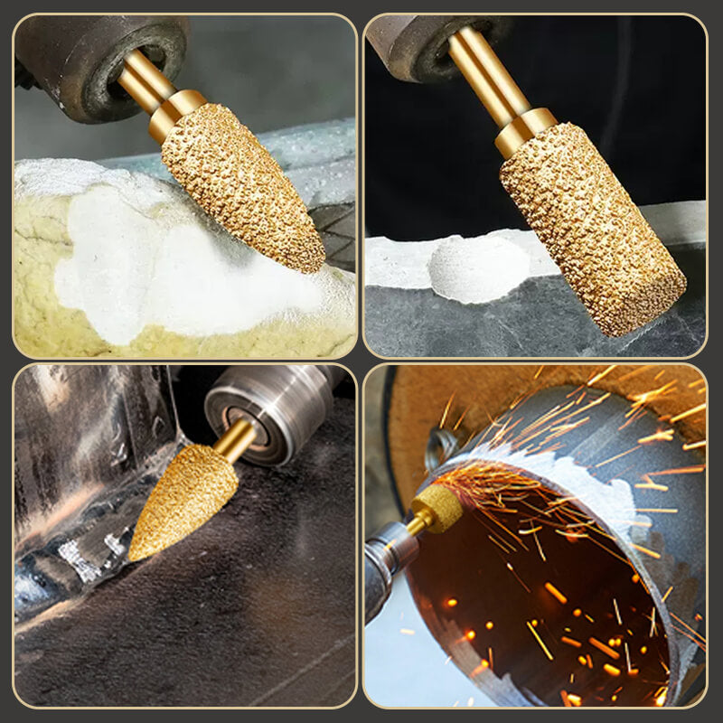 Diamond grinding head brazed cast iron grinding head