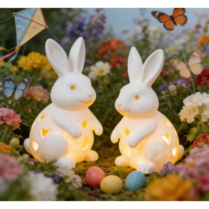 Easter Hollowed Rabbit Candle Holder