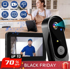 Wireless doorbell camera | 1080P HD & 170° super wide angle | 4.3-inch screen | IPX65 waterproof | Clear night vision – Always in view