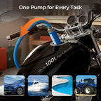 【Industrial-Grade High-Efficiency Choice】38mm High-Power Oil/Water Pump Kit｜ Blue Portable Design｜Easy to Carry｜Versatile Applications