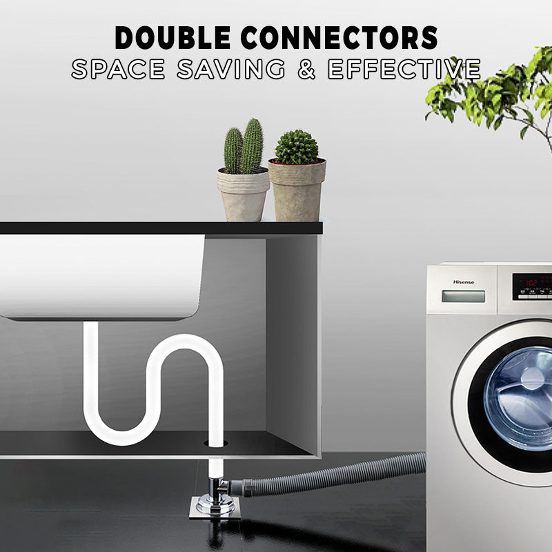 Washing machine drain backflow protector