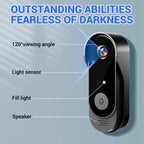 Wireless doorbell camera | 1080P HD & 170° super wide angle | 4.3-inch screen | IPX65 waterproof | Clear night vision – Always in view